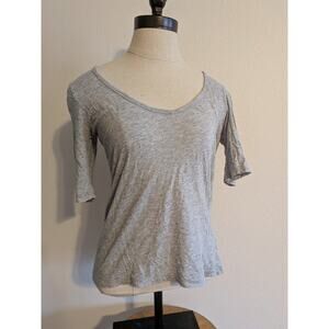 J. Crew gray tee shirt size XS scoop neck
